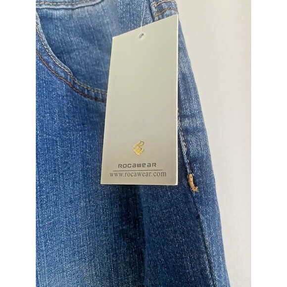 NWT Women's ROCAWEAR Roca Wear Med Wash Embroidered Denim Jeans -Plus Size 20W - Picture 5 of 16
